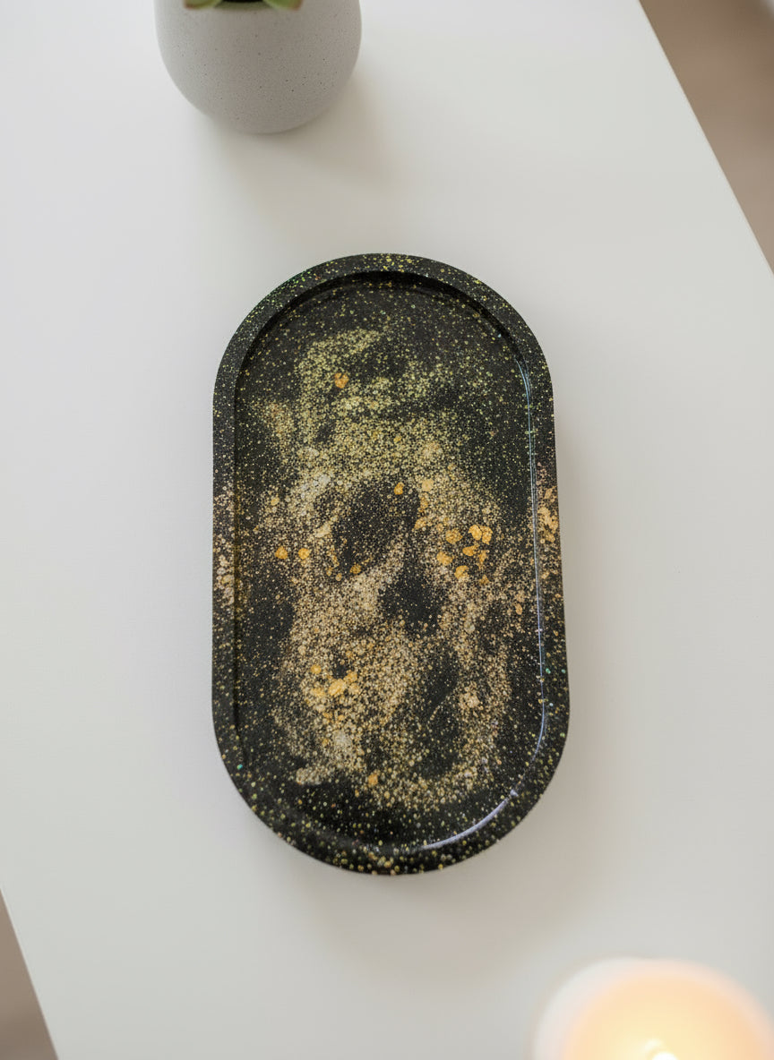 Handmade Oval Trinket Tray 3.5”x7”