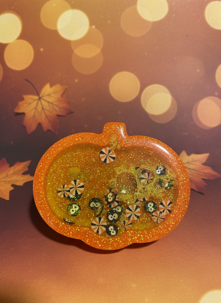 Halloween Pumpkin Glitter Shaker