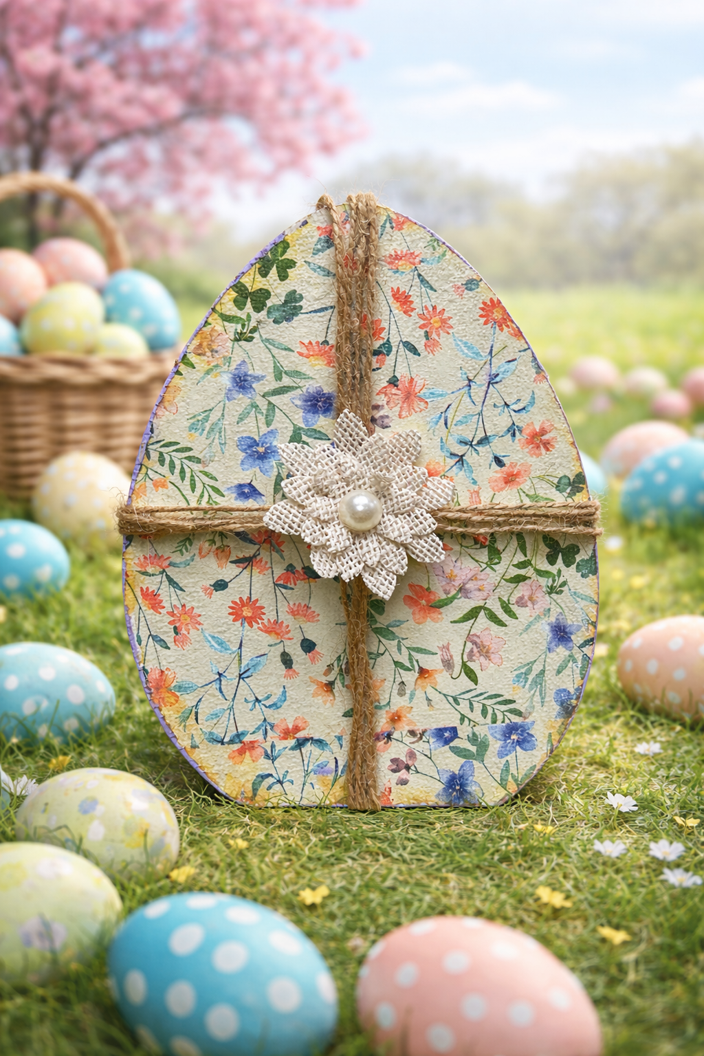 🌸 Floral Egg Decor