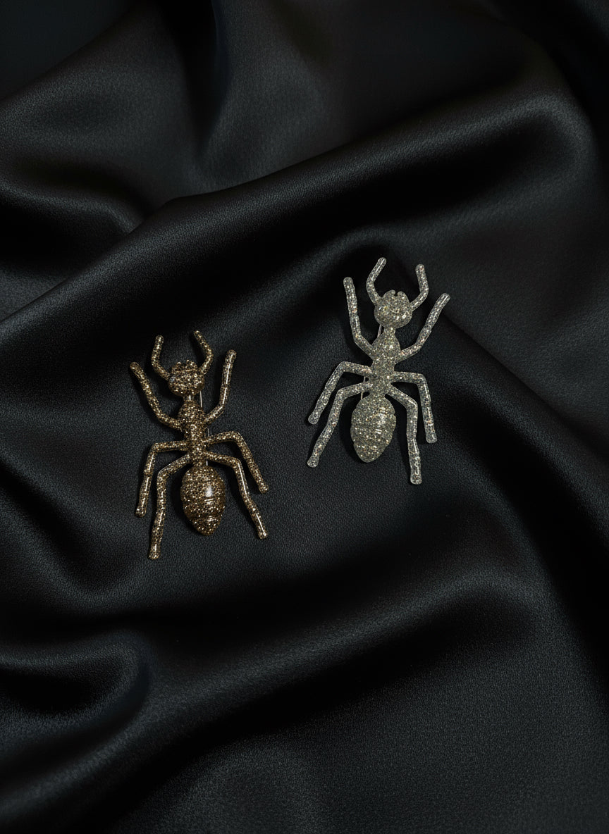 Glitter resin ants - Set of 2