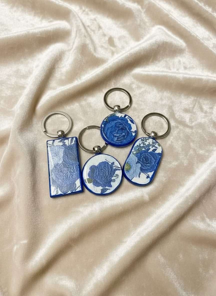 Decoupaged Keychains