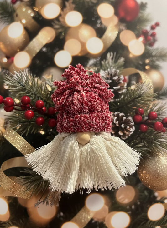 Handmade Christmas Gnome Ornament – Holiday Cheer Edition 🎄✨