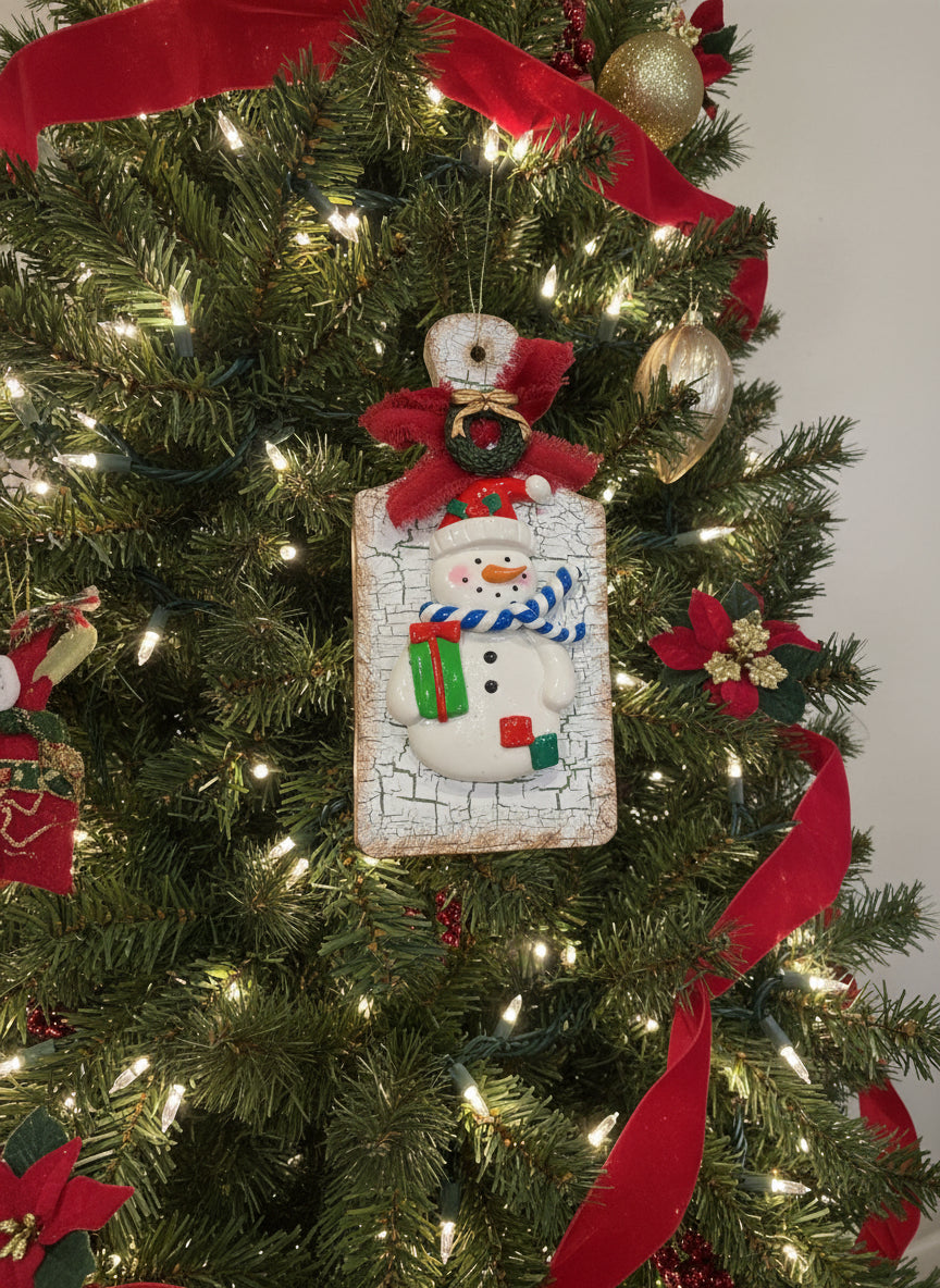 ⛄️Handcrafted Snowman Holiday Hanging Décor⛄️