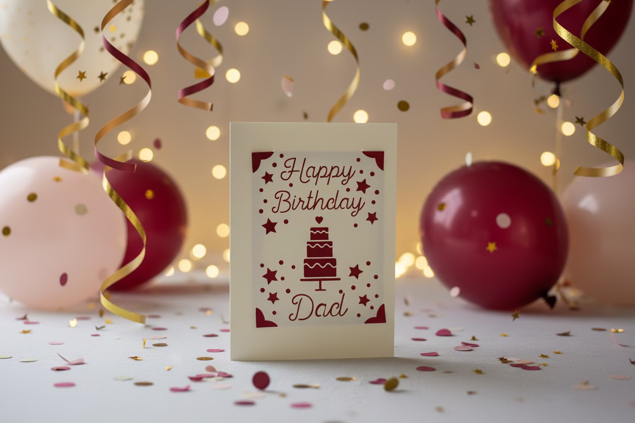 Handmade “Happy Birthday” Greeting Card